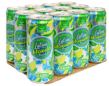 Load image into Gallery viewer, Latino Moxito Fresh 12 x 330ml Dose - Kohlensäurehaltige Limonade; alkoholfreie Soda; hoher Saftgehalt; pur oder als Mixgetränk (inkl. Pfand 3€): Limette und Minze