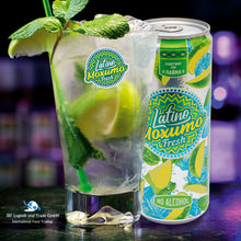 Load image into Gallery viewer, Latino Moxito Fresh 12 x 330ml Dose - Kohlensäurehaltige Limonade; alkoholfreie Soda; hoher Saftgehalt; pur oder als Mixgetränk (inkl. Pfand 3€): Limette und Minze